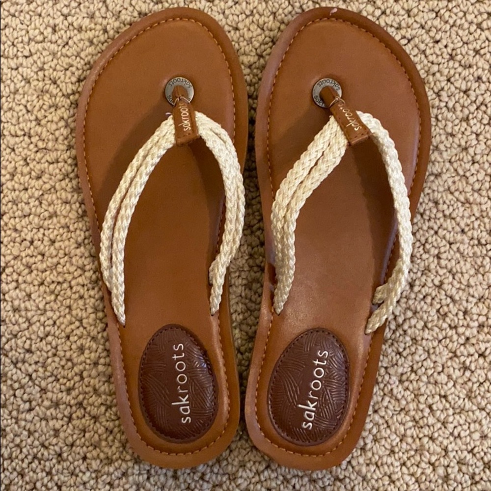 Braided flip flops